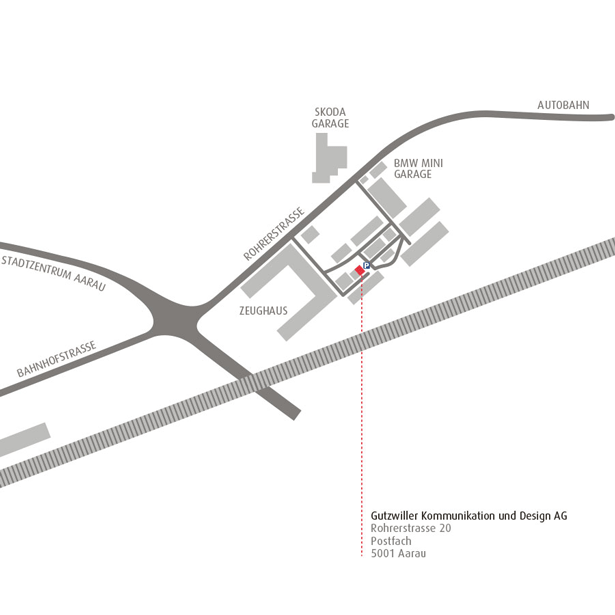 Lageplan Gutzwiller Kommunikation und Design AG